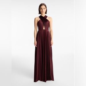 ALC Athena Satin Dress Size 2 Color Chicory, Only Worn Once - no alterations